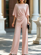 Amélie · Conjunto de top con manga capa y pantalón ancho