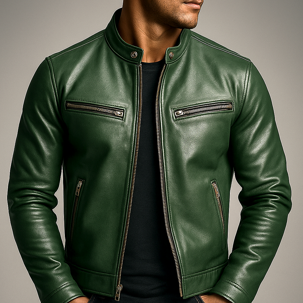 Guido · Chaqueta efecto piel vintage