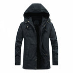 Mateo · Parka con capucha y forro suave, en negro