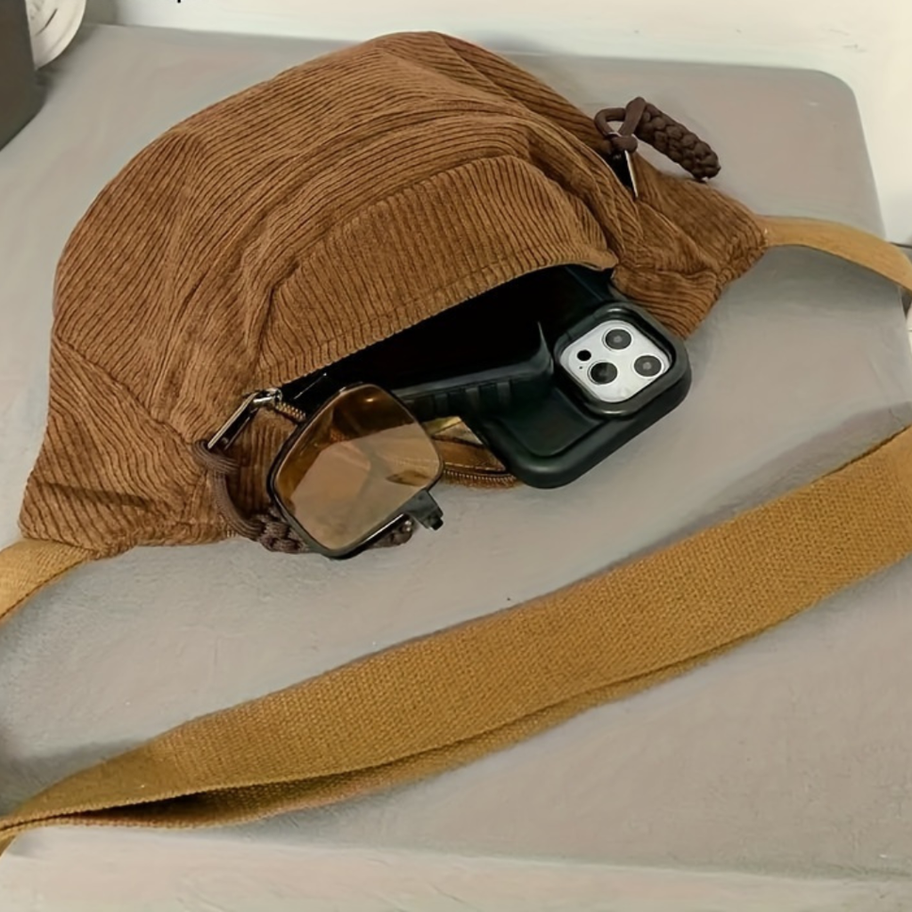 Petra · Bolso de hombro de pana
