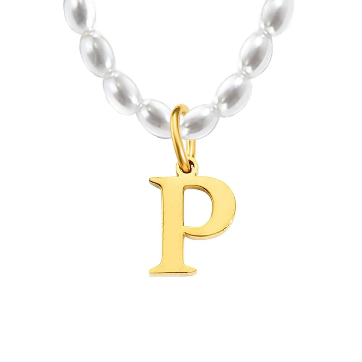 Elara · Collar de perlas con inicial