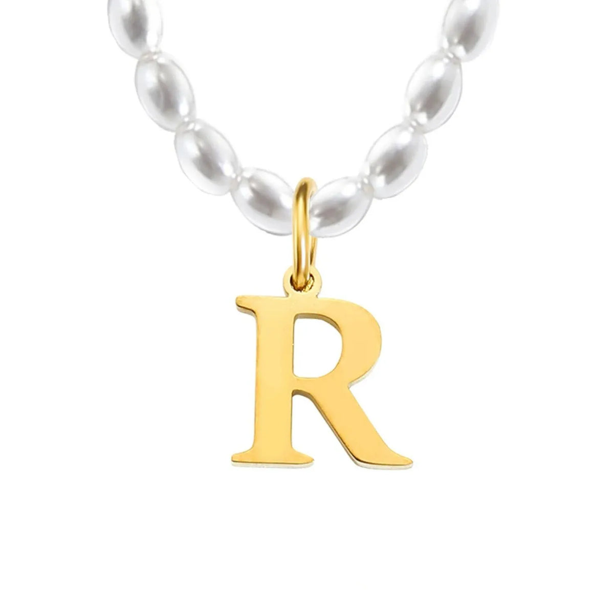 Elara · Collar de perlas con inicial