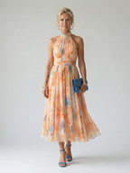 Elin · Vestido midi halter