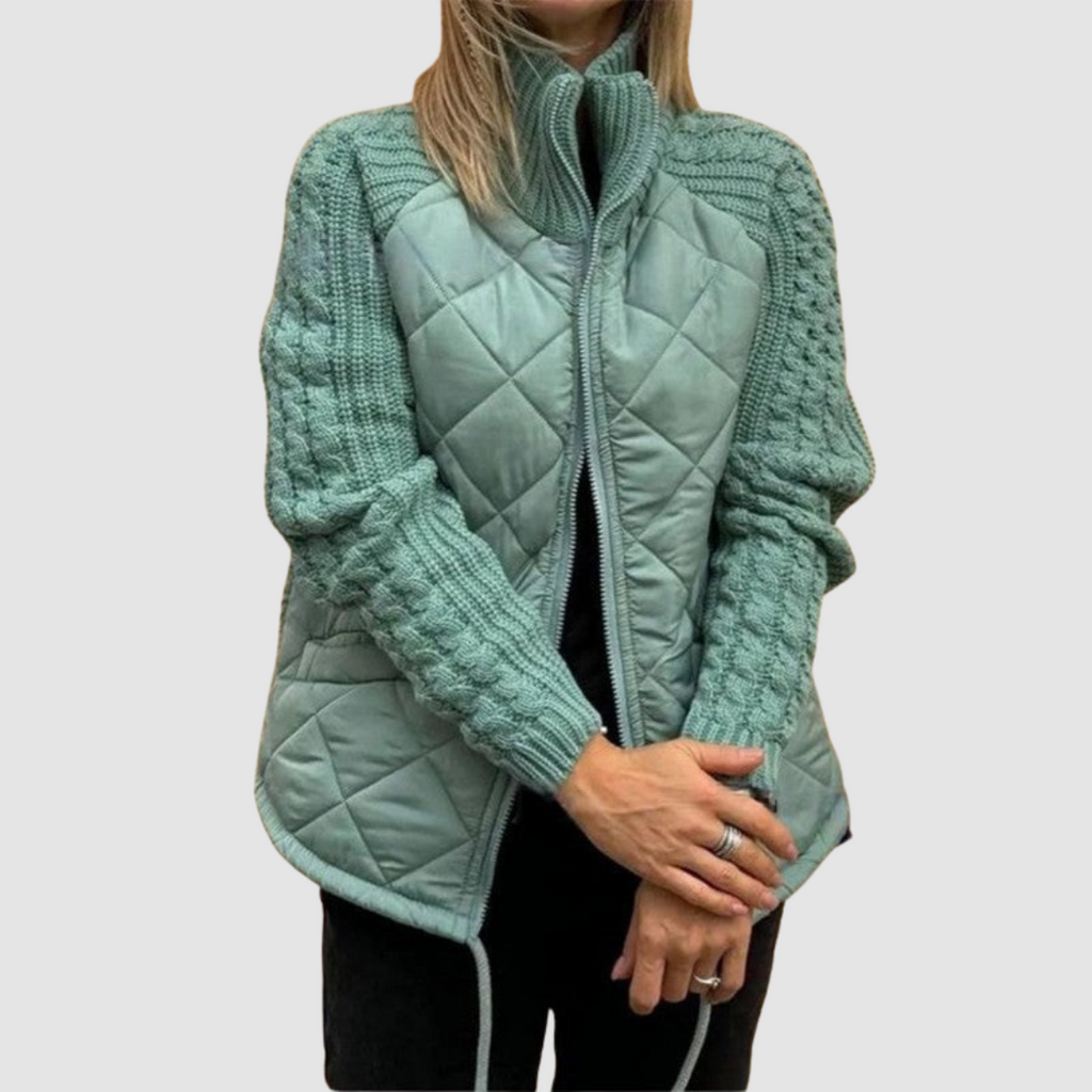 Carina · Chaqueta acolchada con punto en contraste