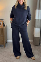 Anastacia · Conjunto de cuello vuelto y pantalón de pernera ancha