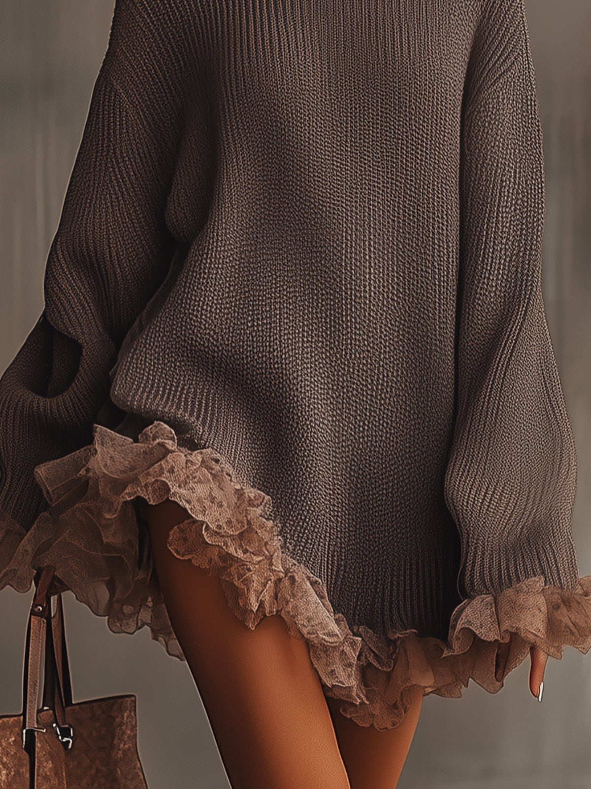LUNARA | VESTIDO DE PUNTO OVERSIZE