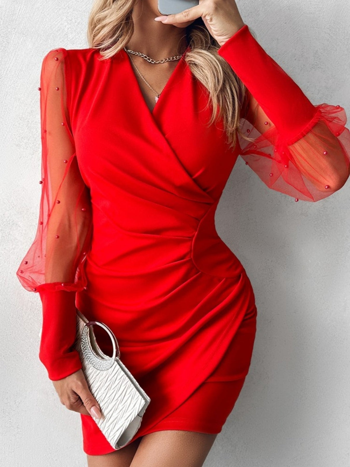 YAMAY VESTIDO CON PERLAS