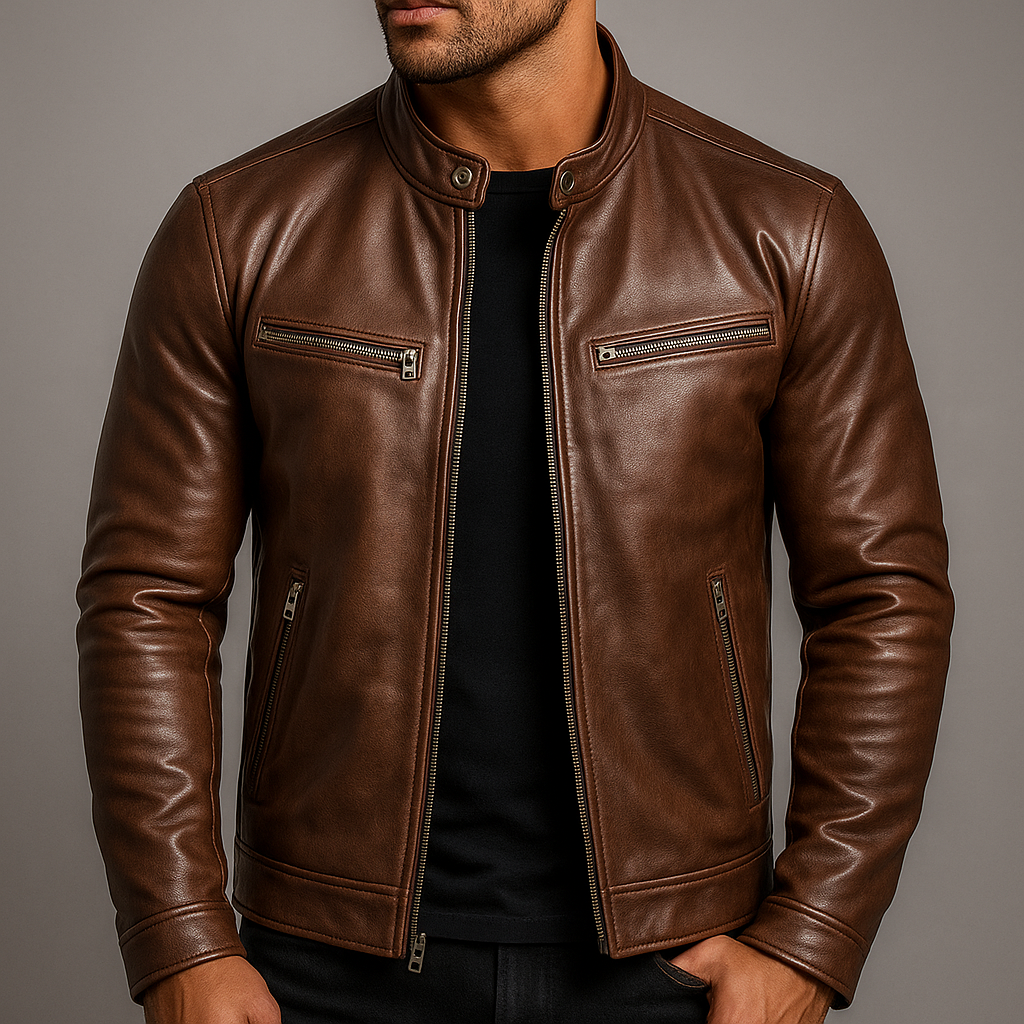 Guido · Chaqueta efecto piel vintage