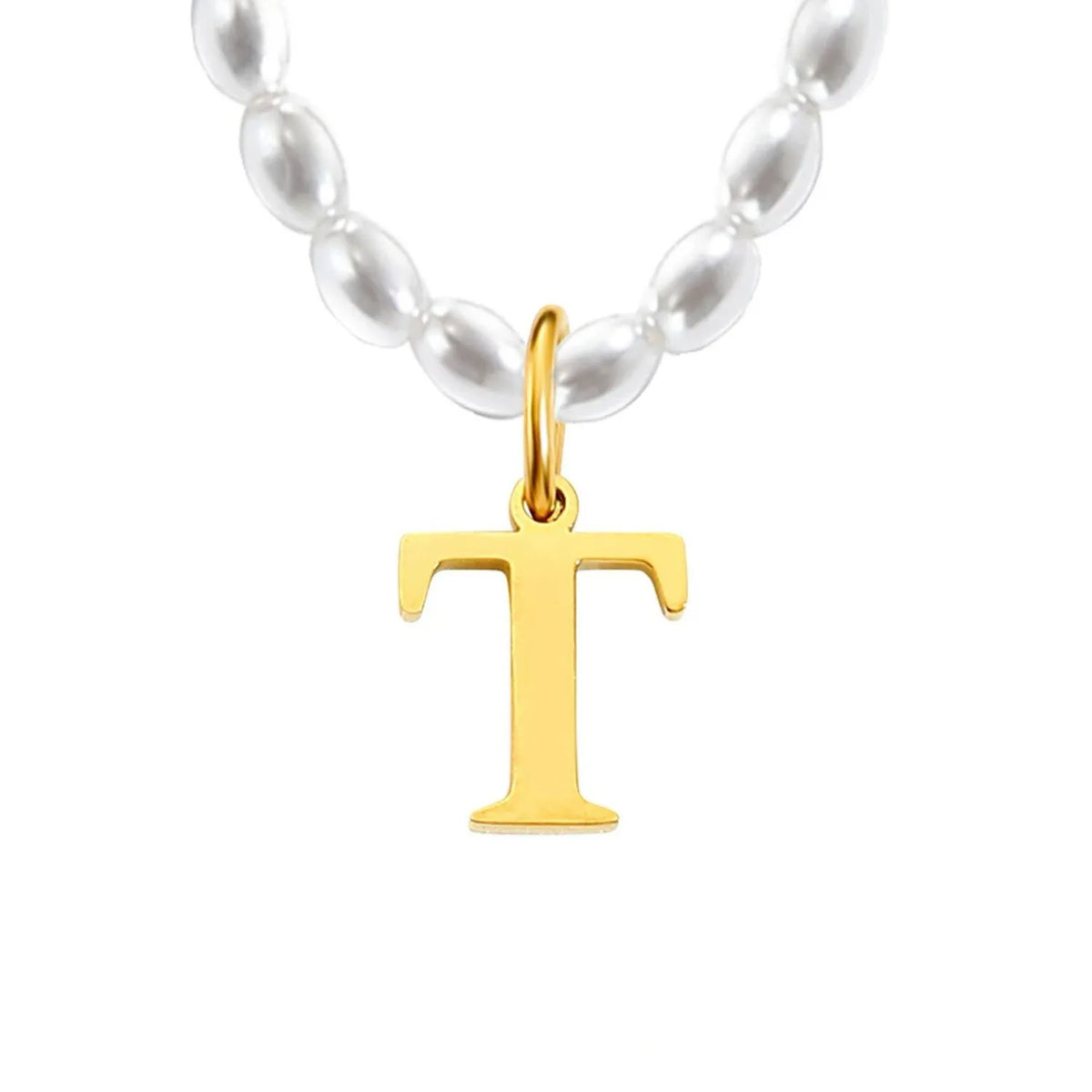 Elara · Collar de perlas con inicial