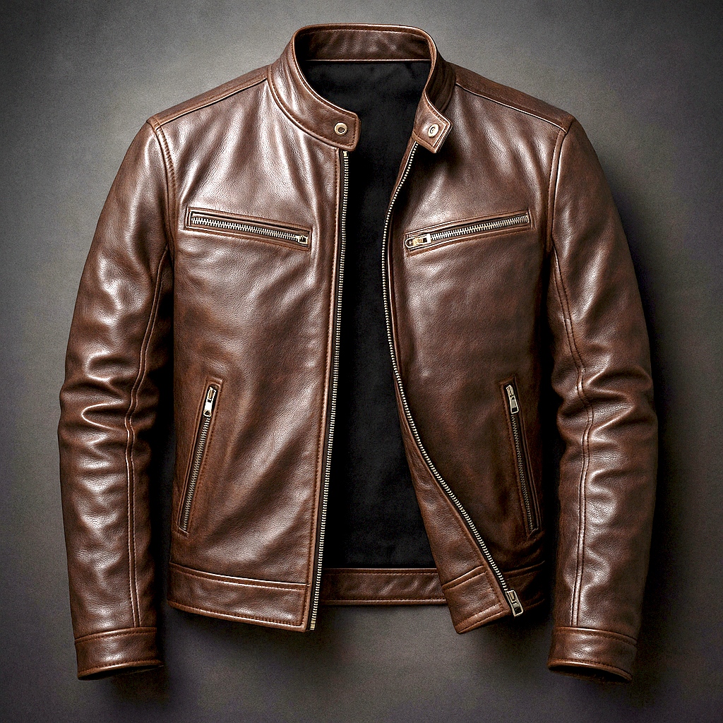 Guido · Chaqueta efecto piel vintage