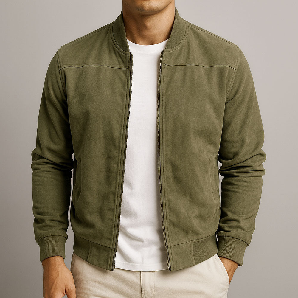 Valerio · Chaqueta efecto ante con botones