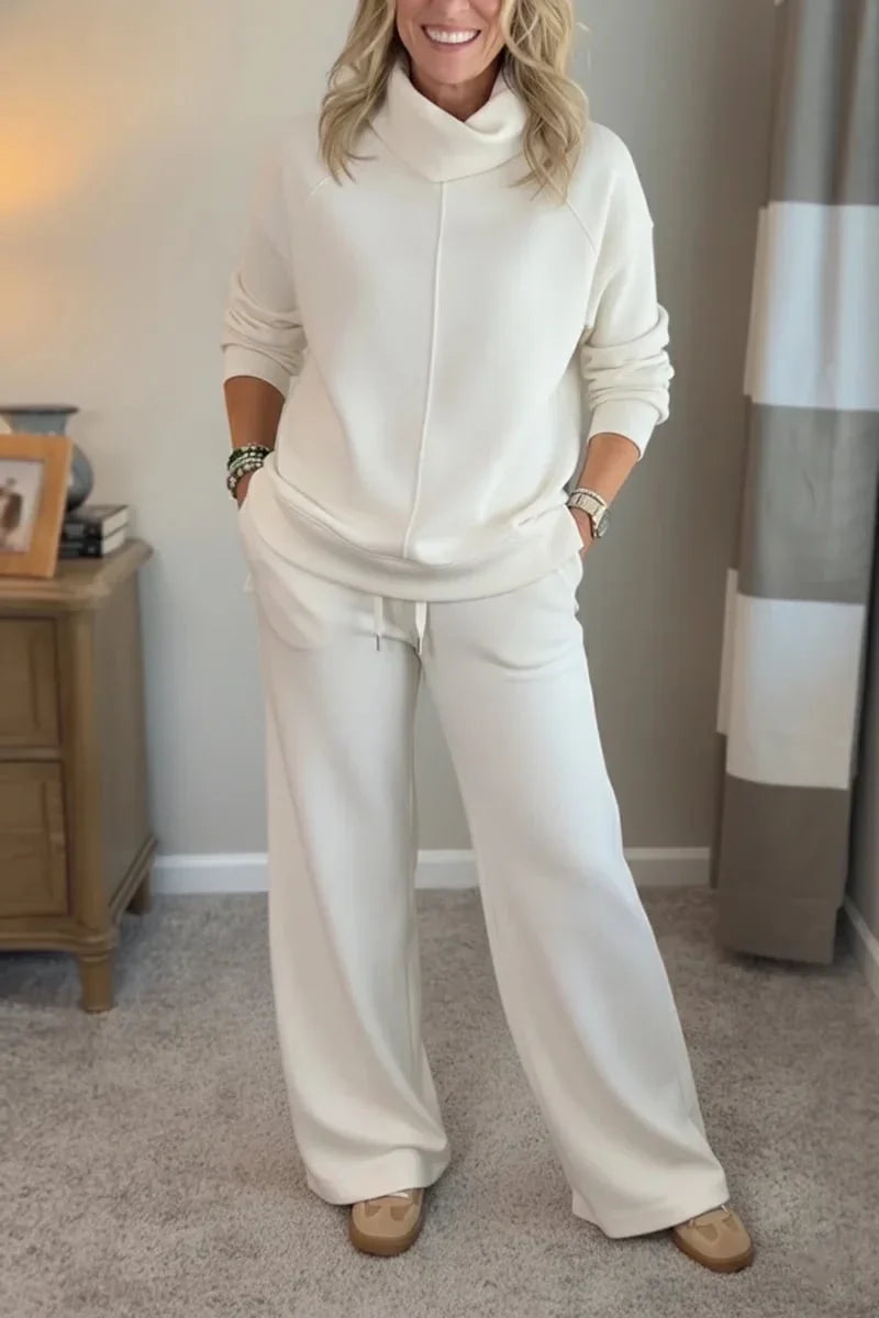 Anastacia · Conjunto de cuello vuelto y pantalón de pernera ancha