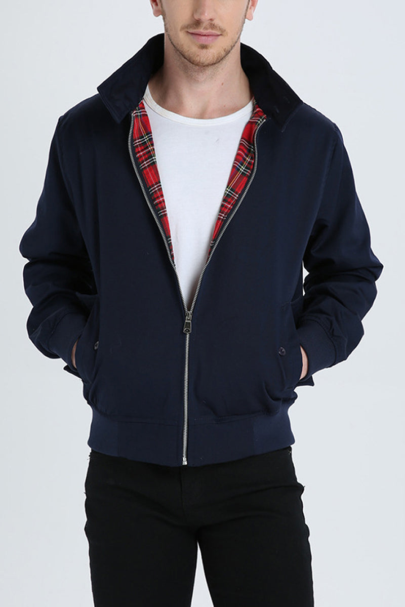 Harryson · Chaqueta Harrington con forro tartán