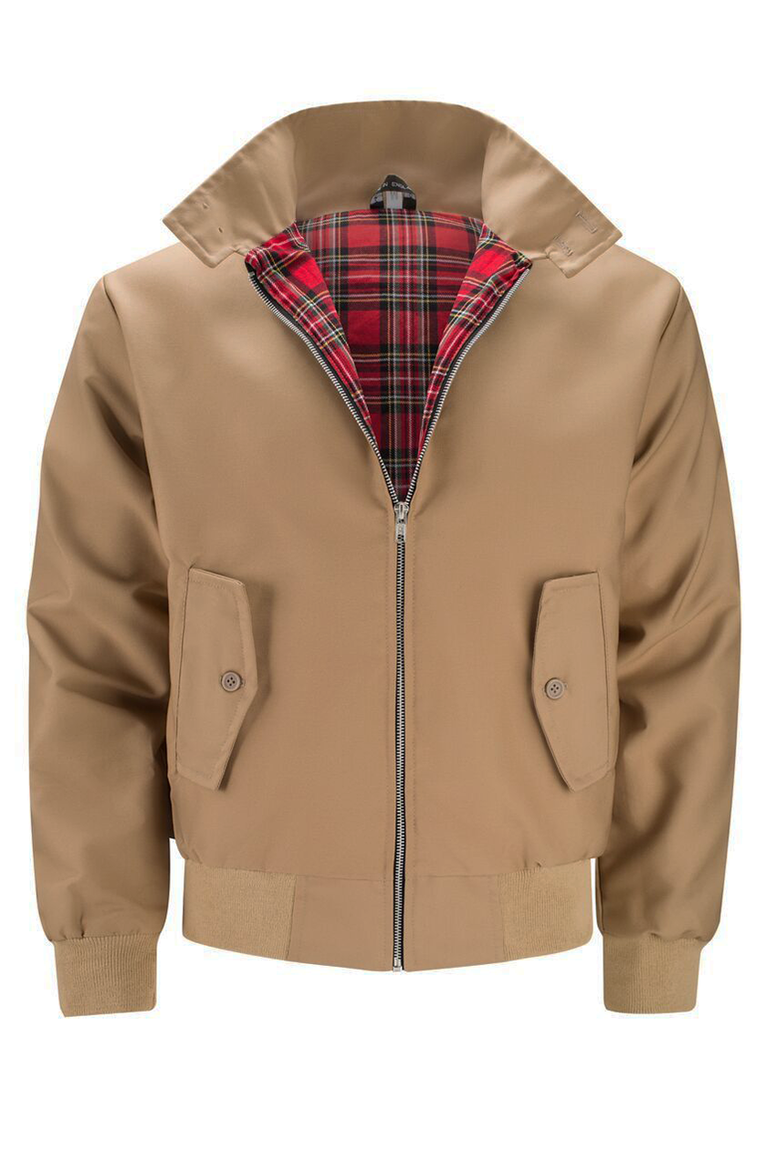 Harryson · Chaqueta Harrington con forro tartán