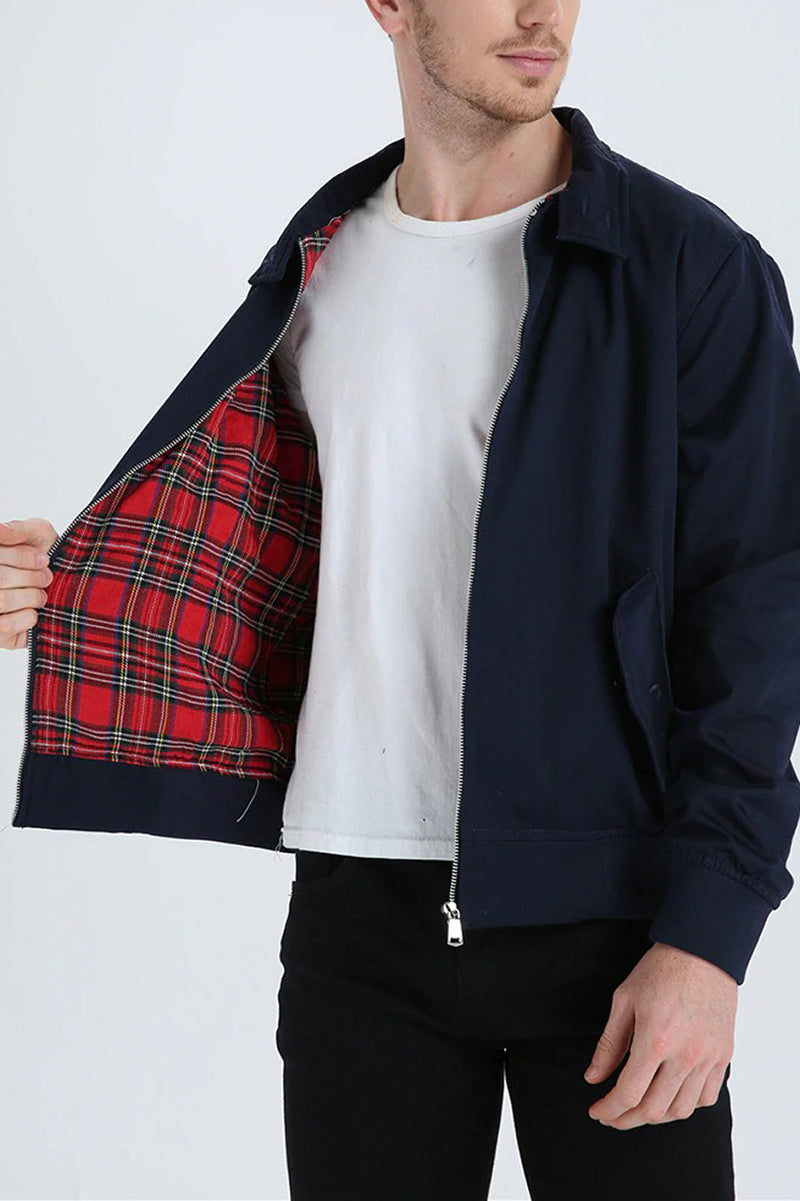 Harryson · Chaqueta Harrington con forro tartán