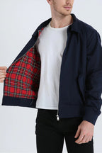 Harryson · Chaqueta Harrington con forro tartán