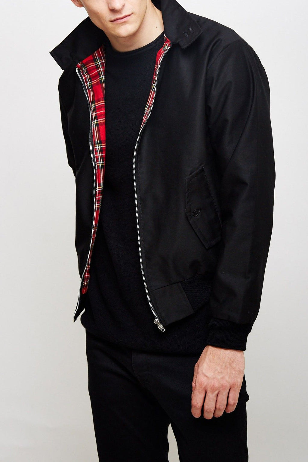 Harryson · Chaqueta Harrington con forro tartán
