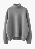 Jersey de punto de cuello alto Nara en gris