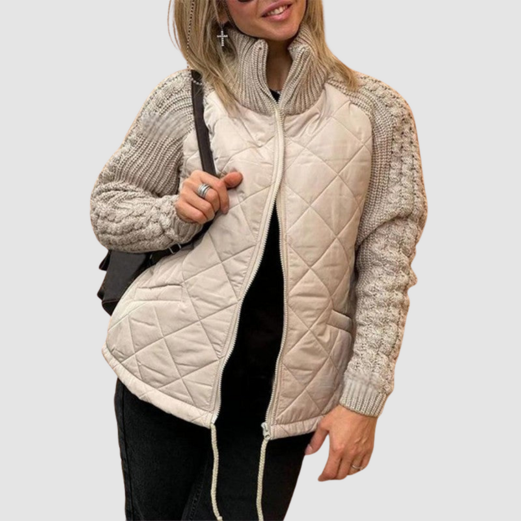 Carina · Chaqueta acolchada con punto en contraste