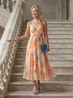 Elin · Vestido midi halter