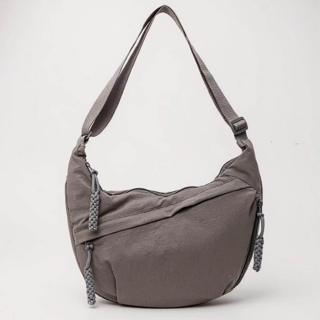 Chiara · Bolso de hombro en nailon — Gris