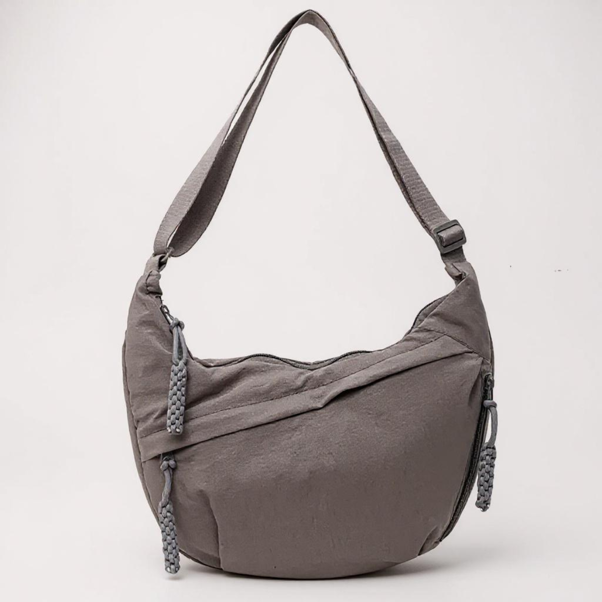 Chiara · Bolso de hombro en nailon — Gris