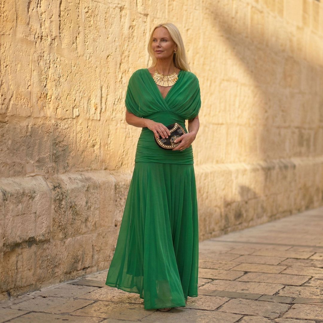 Sienna · Vestido verde elegante