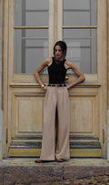 PANTALÓN DE PINZA HOLGADO DE ALGODÓN
