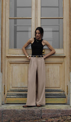 PANTALÓN DE PINZA HOLGADO DE ALGODÓN