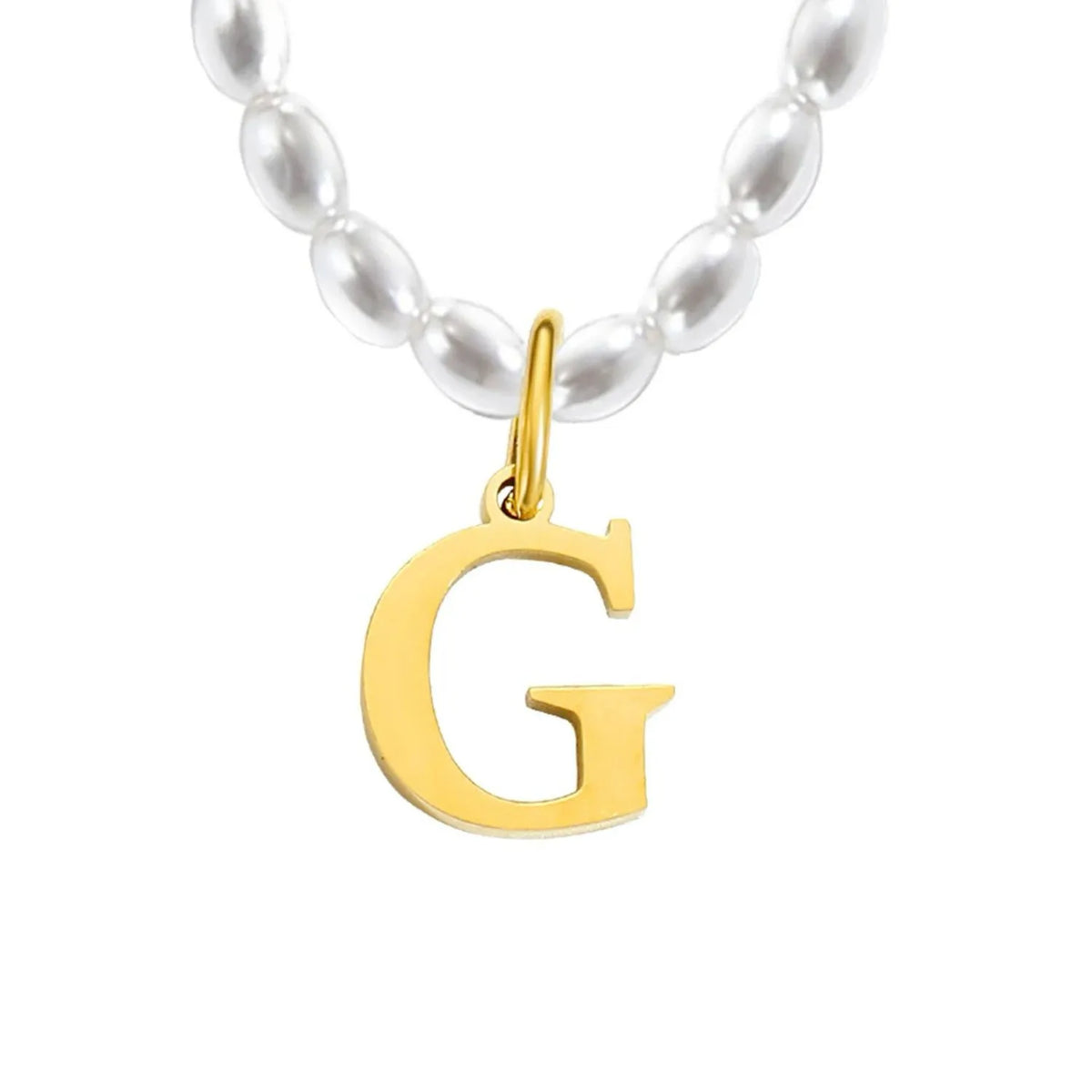 Elara · Collar de perlas con inicial