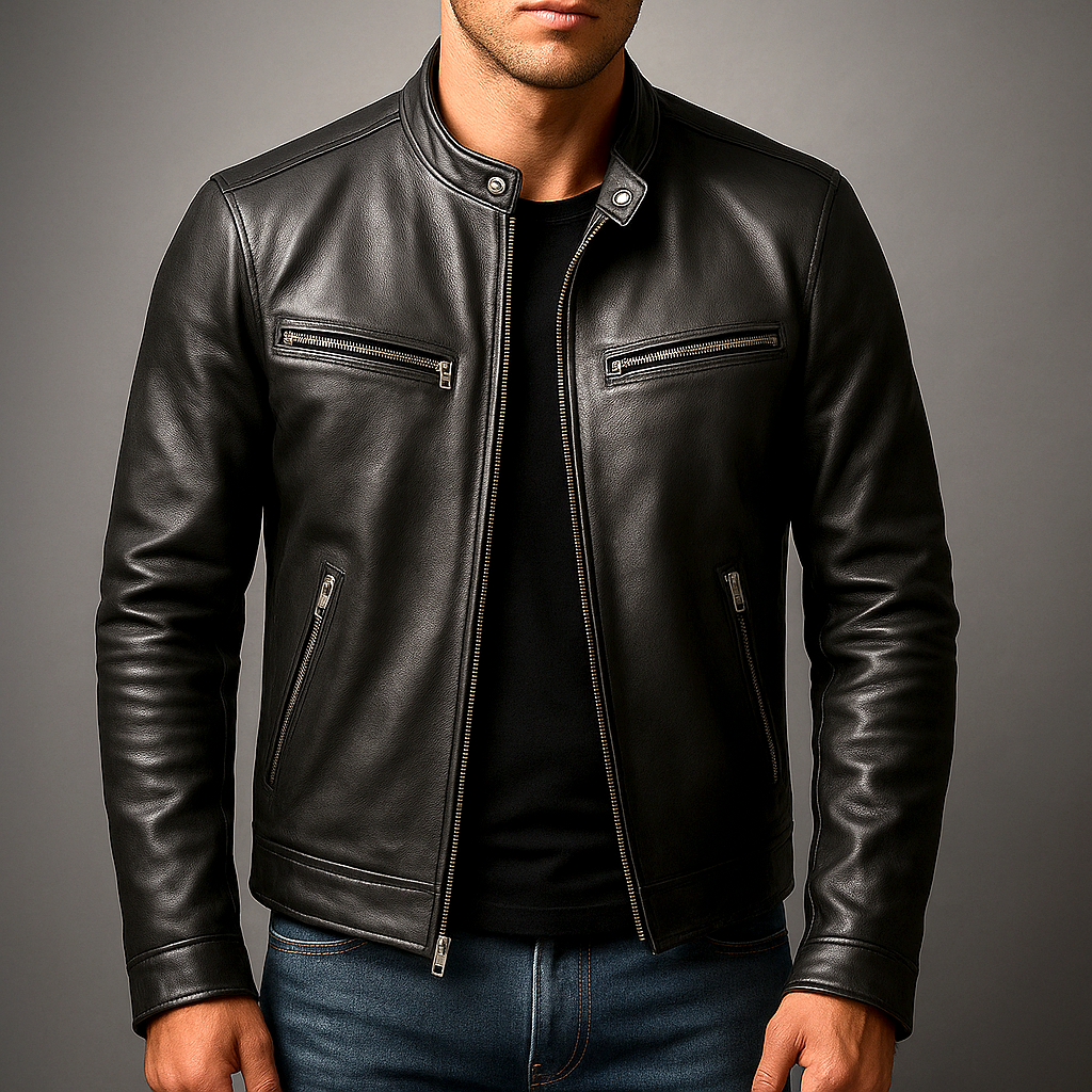 Guido · Chaqueta efecto piel vintage
