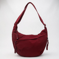 Rosa · Bolso de hombro en nailon — Burdeos