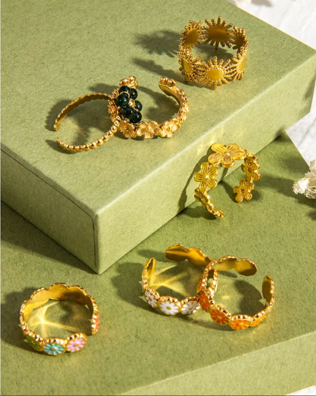 Margaritas · Anillo ajustable