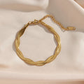 Serpiente · Pulsera de doble cadena