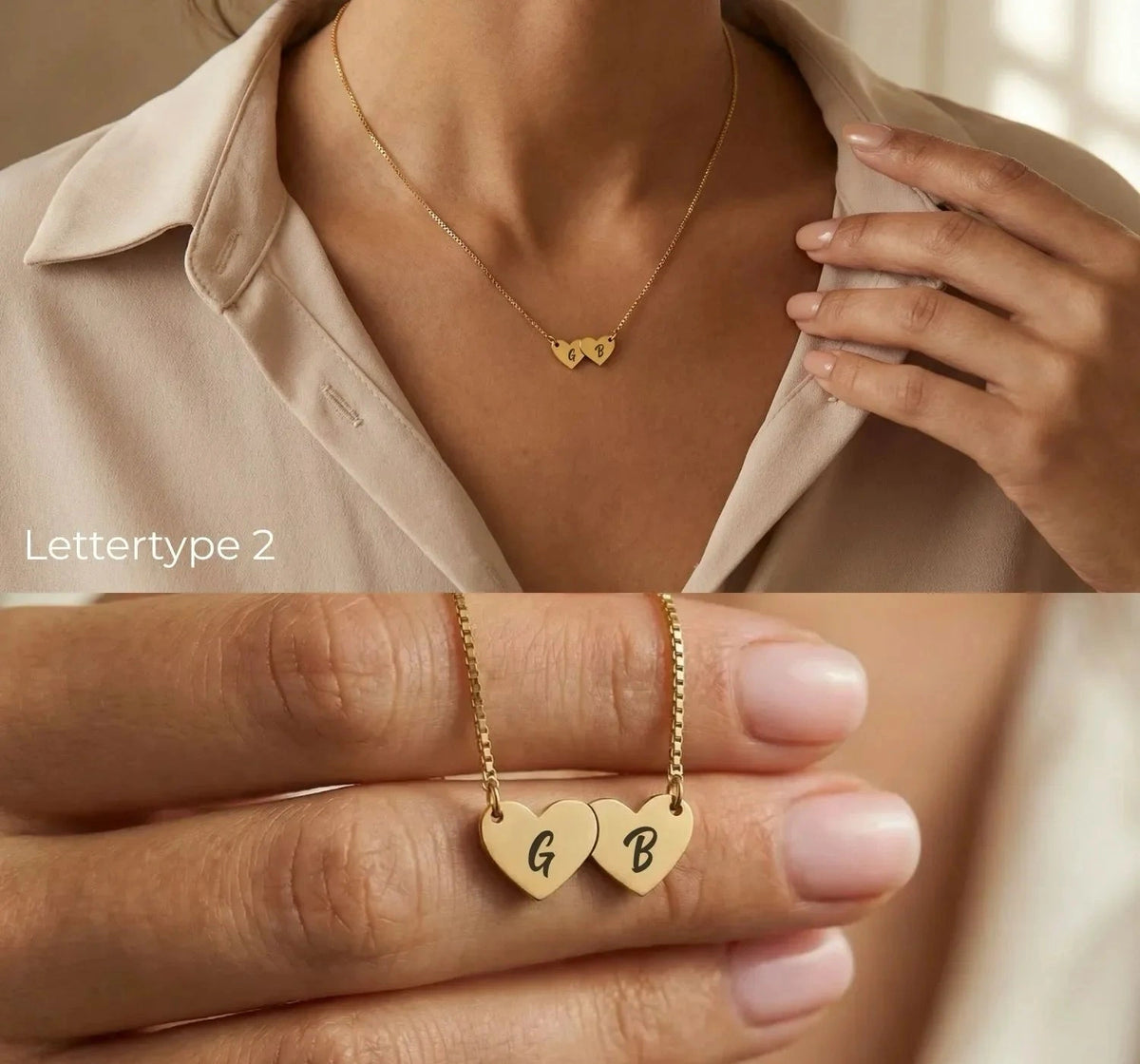 Adore Collar con corazones