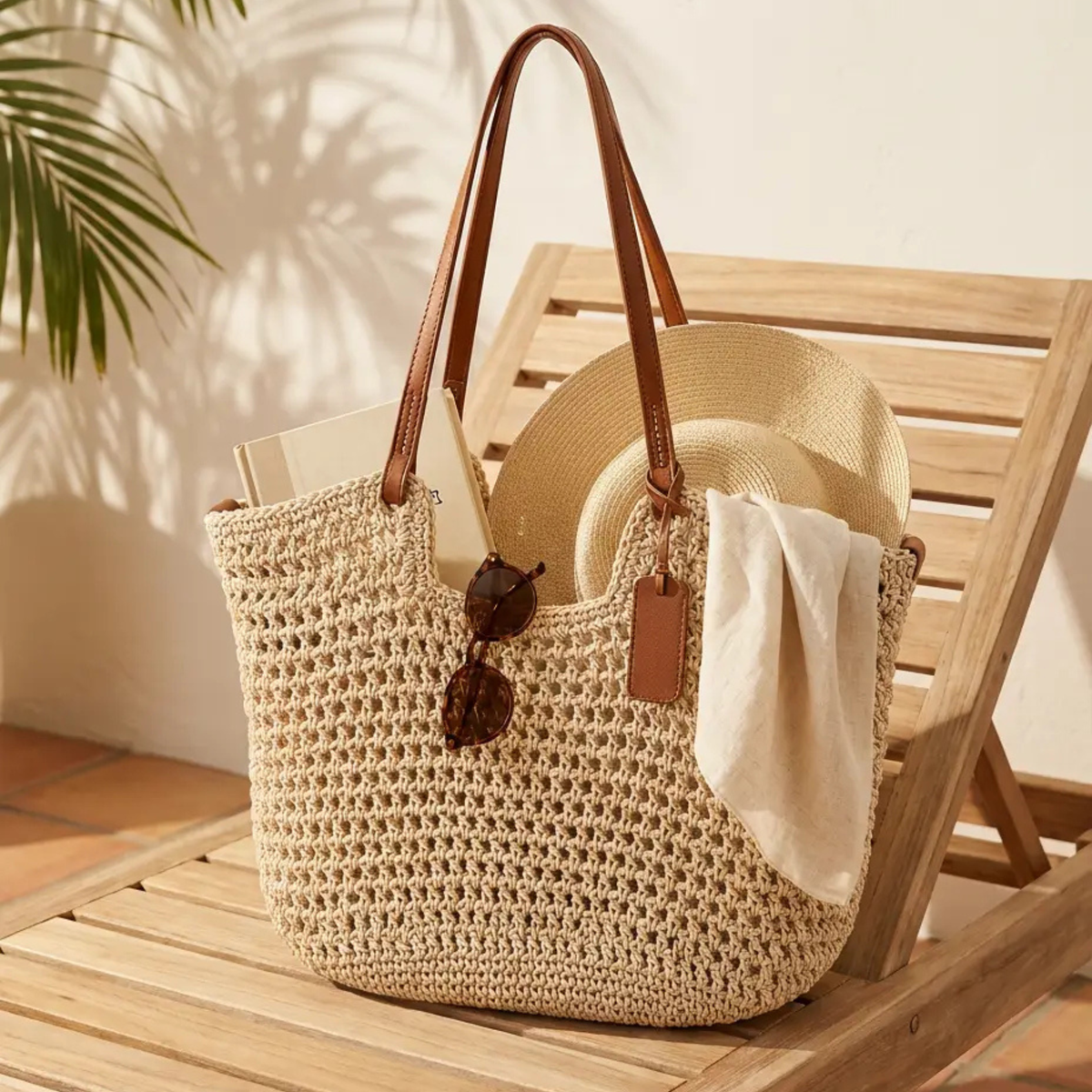Gioia · Bolso shopper de ganchillo tejido a mano