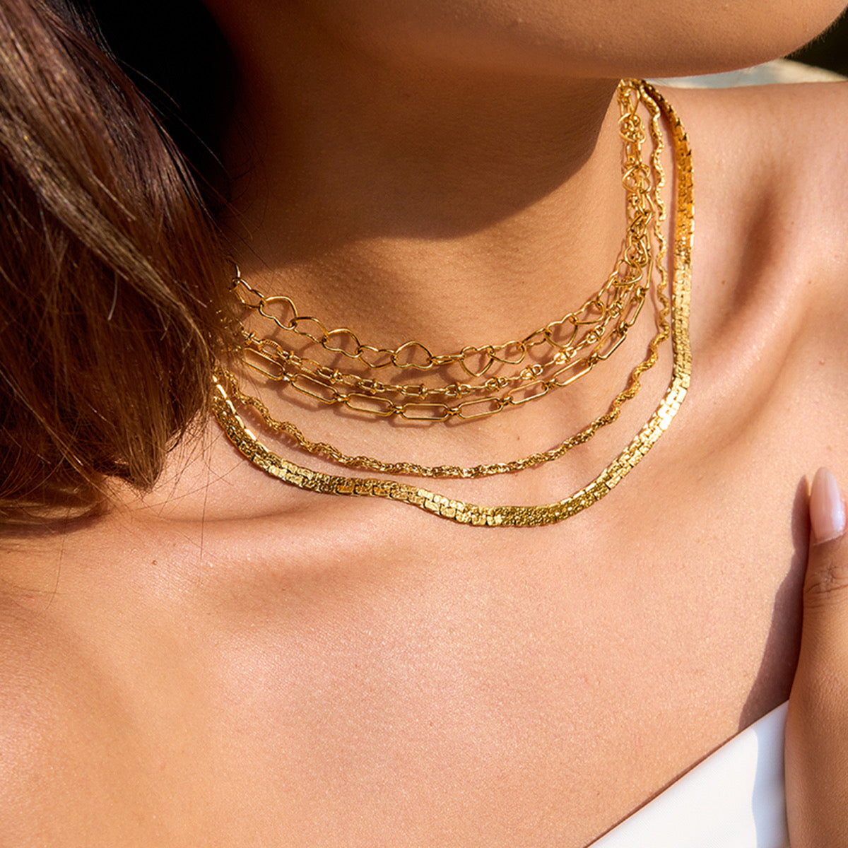 Corazón · Collar de cadena
