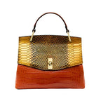 Crocelle · Bolso de hombro con textura efecto serpiente