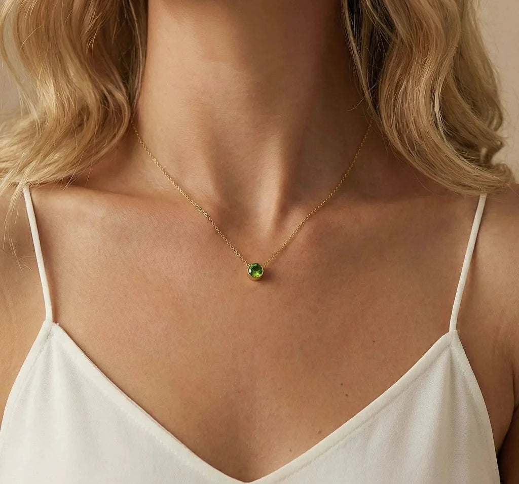 Celine - birthstone necklace