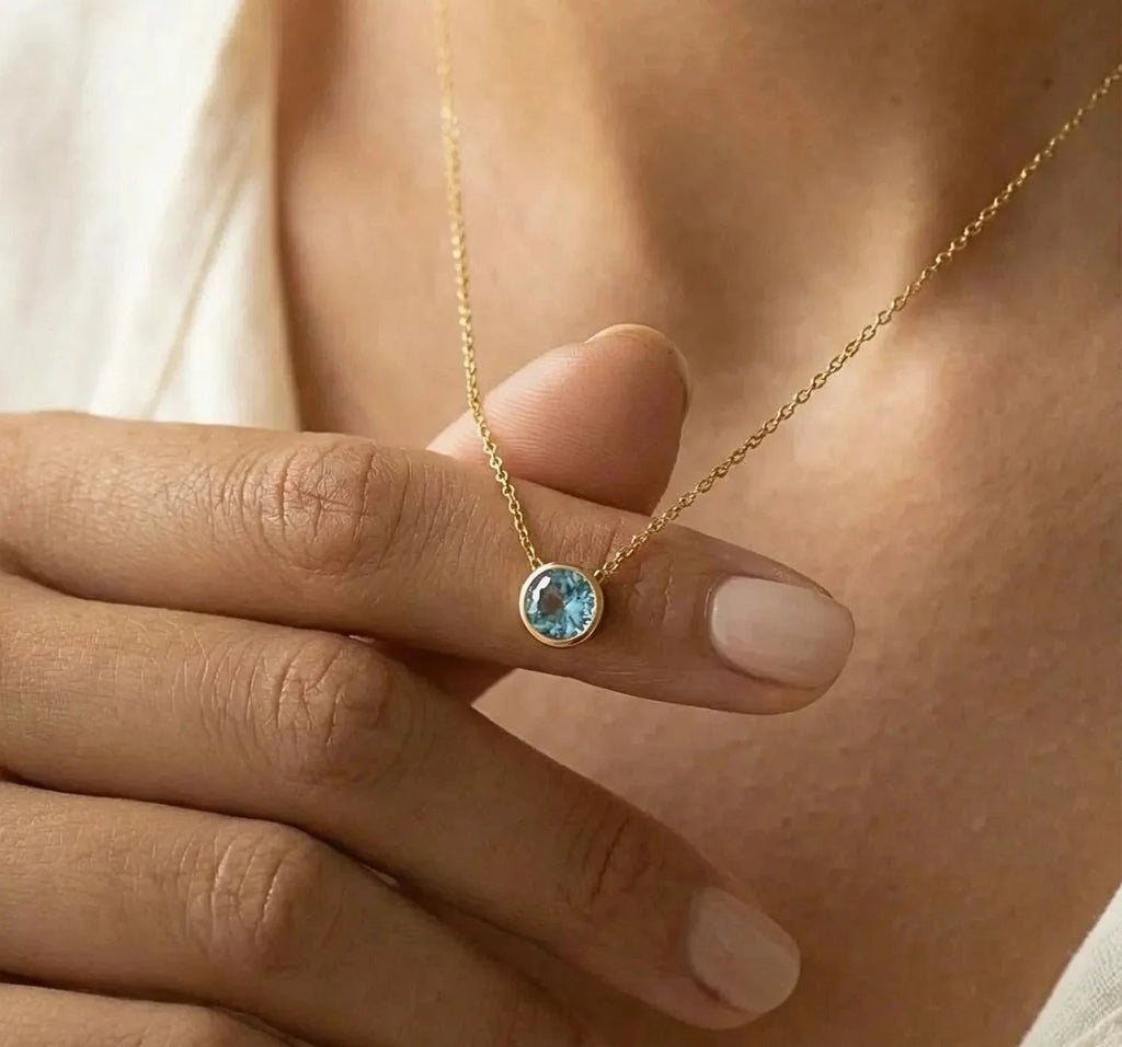 Celine - birthstone necklace