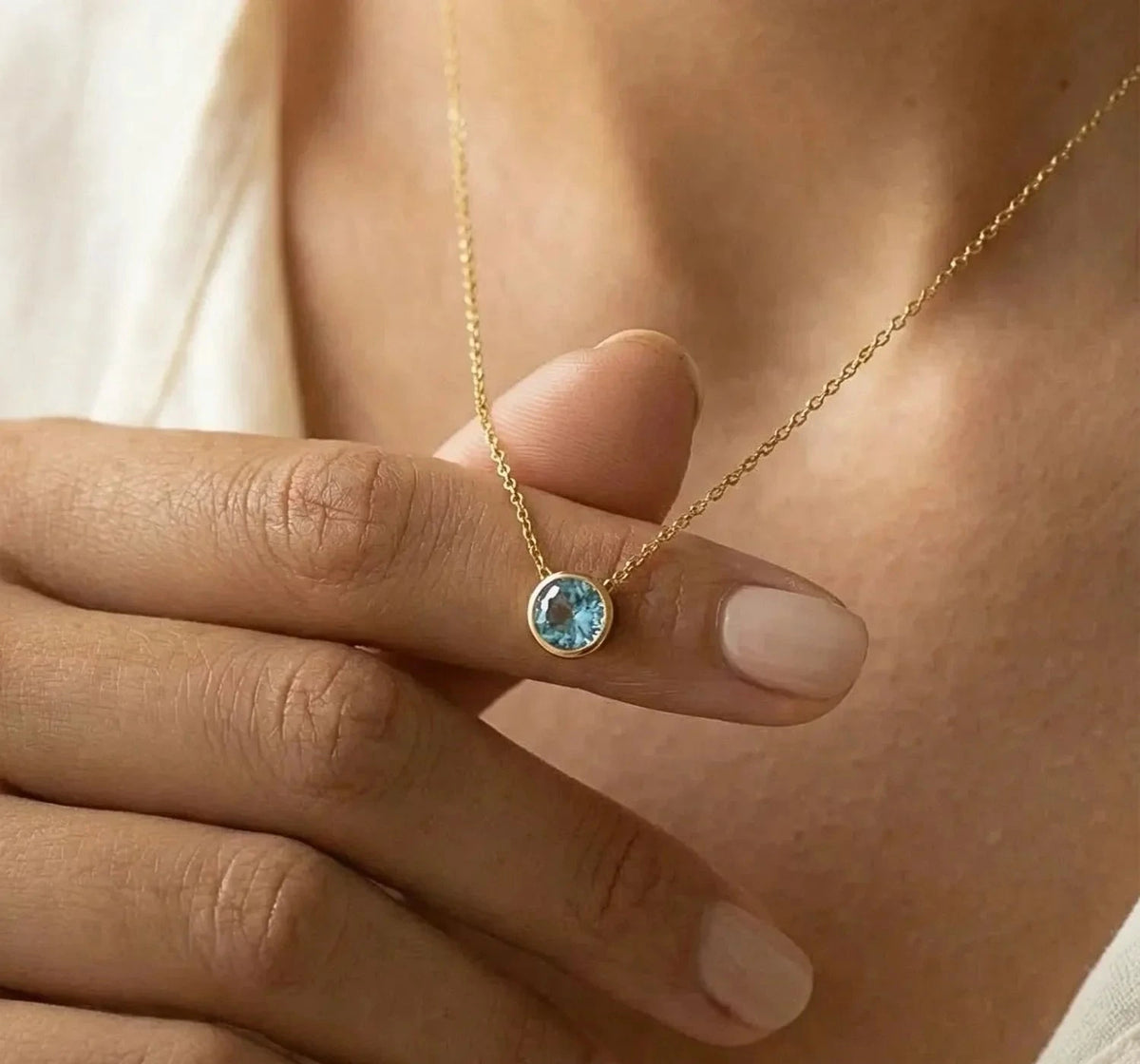 Celine - birthstone necklace