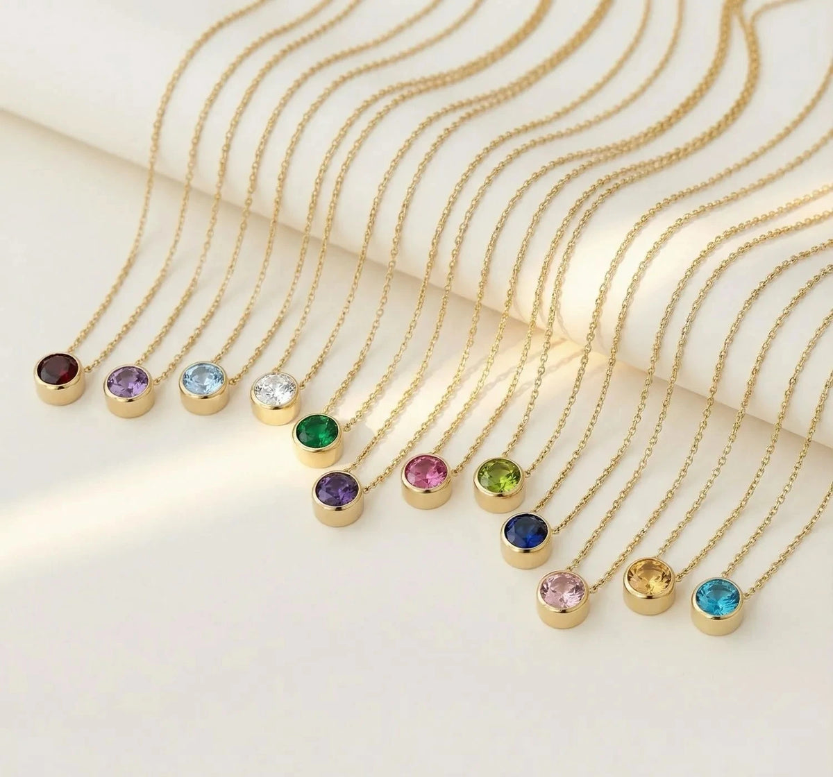 Celine - birthstone necklace