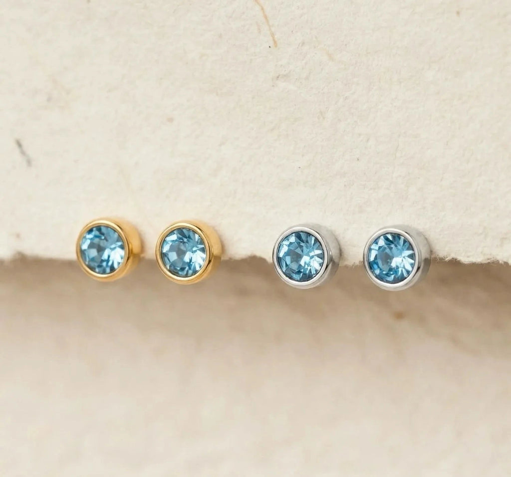 Celine - birthstone stud earrings