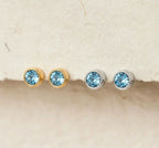 Celine - birthstone stud earrings