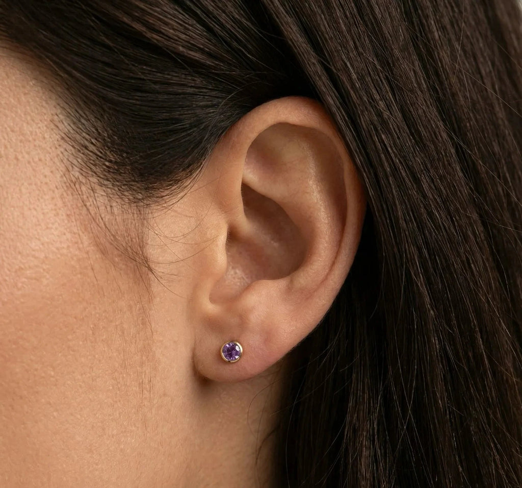 Celine - birthstone stud earrings