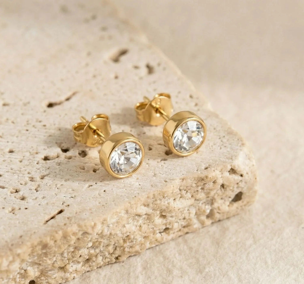 Celine - birthstone stud earrings