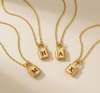 Cléa - padlock necklace