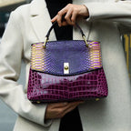 Crocelle · Bolso de hombro con textura efecto serpiente