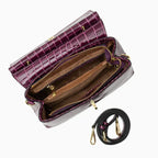 Crocelle · Bolso de hombro con textura efecto serpiente