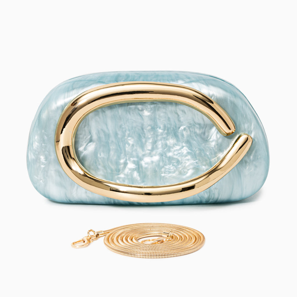Aurelia · Clutch de fiesta con cadena dorada